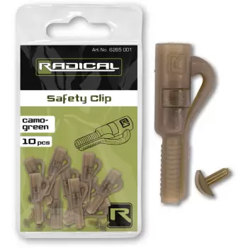 Radical Safety Clip camo-green 10szt